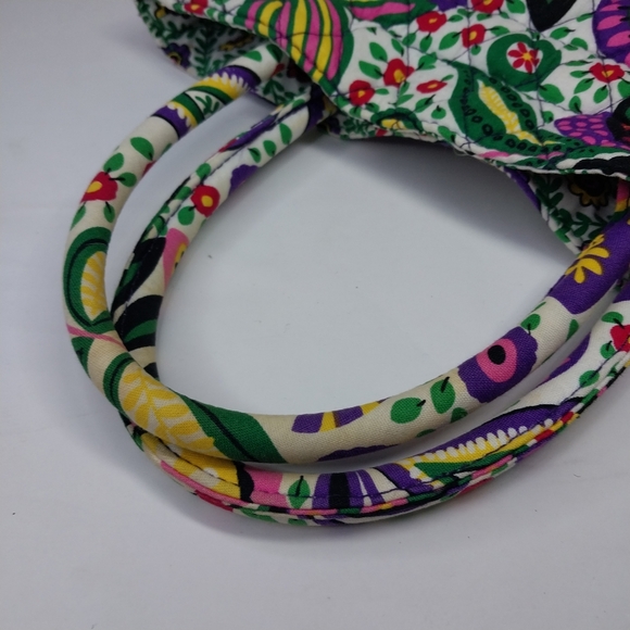 Vera Bradley Emma Viva La Vera Quilted Bucket Tote Bag Drawstring Hand Purse - Picture 14 of 15
